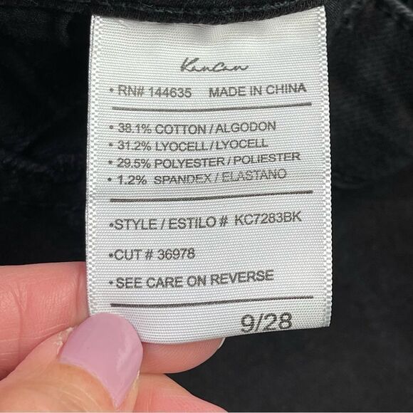 KanCan Jeans Women's 28 Black Skinny High Rise Stretch Distressed Frayed Ankle - Picture 8 of 14